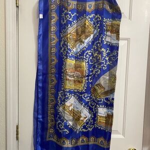 Blue & Gold scarf from Italy